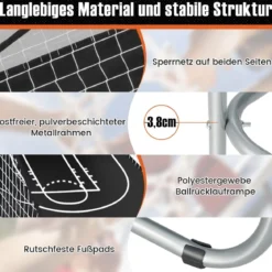 Basketballautomat Klappbares Basketball-Arcade-Spiel mit 2 Körben Weiß