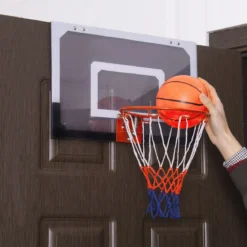 Basketballkorb Basketball-Set Kinder Backboard mit Ring und Netz 45 x 30 cm
