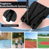 Basketballkorb Outdoor tragbarer Basketballständer 260-305cm höhenverstelbar Schwarz