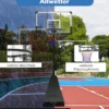 Basketballständer 150-305 cm höhenverstellbar Basketballkorb Outdoor mit Ständer