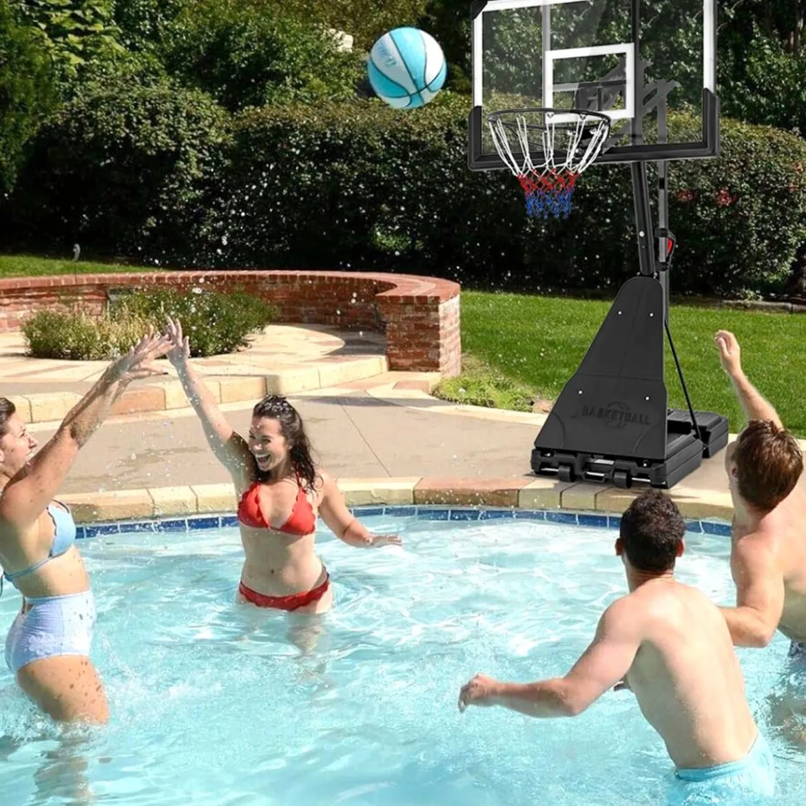 Basketballständer 150-305 cm höhenverstellbar Basketballkorb Outdoor mit Ständer