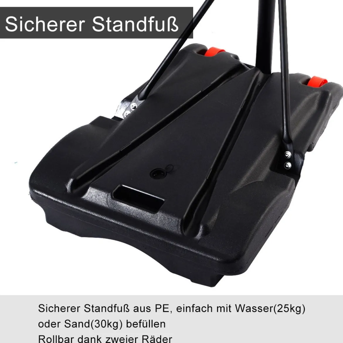 Basketballständer mobiler Basketballkorb mit Ständer Höhenverstellbar