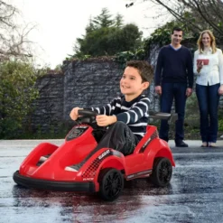 Batteriebetriebenes Go-Kart Kinderfahrzeug mit Fernsteuerung 85 x 53 x 40 cm Rot