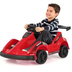 Batteriebetriebenes Go-Kart Kinderfahrzeug mit Fernsteuerung 85 x 53 x 40 cm Rot