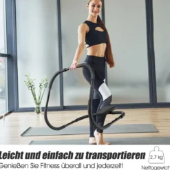 Bauchmuskeltrainer mit Weichem Griff Krafttrainingsgerät Fitnessgerät Schwarz