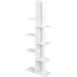 Bücherregal in Baumform mit 8 Ablagen Freistehendes Standregal Büroregal 50 x 20 x 141 cm