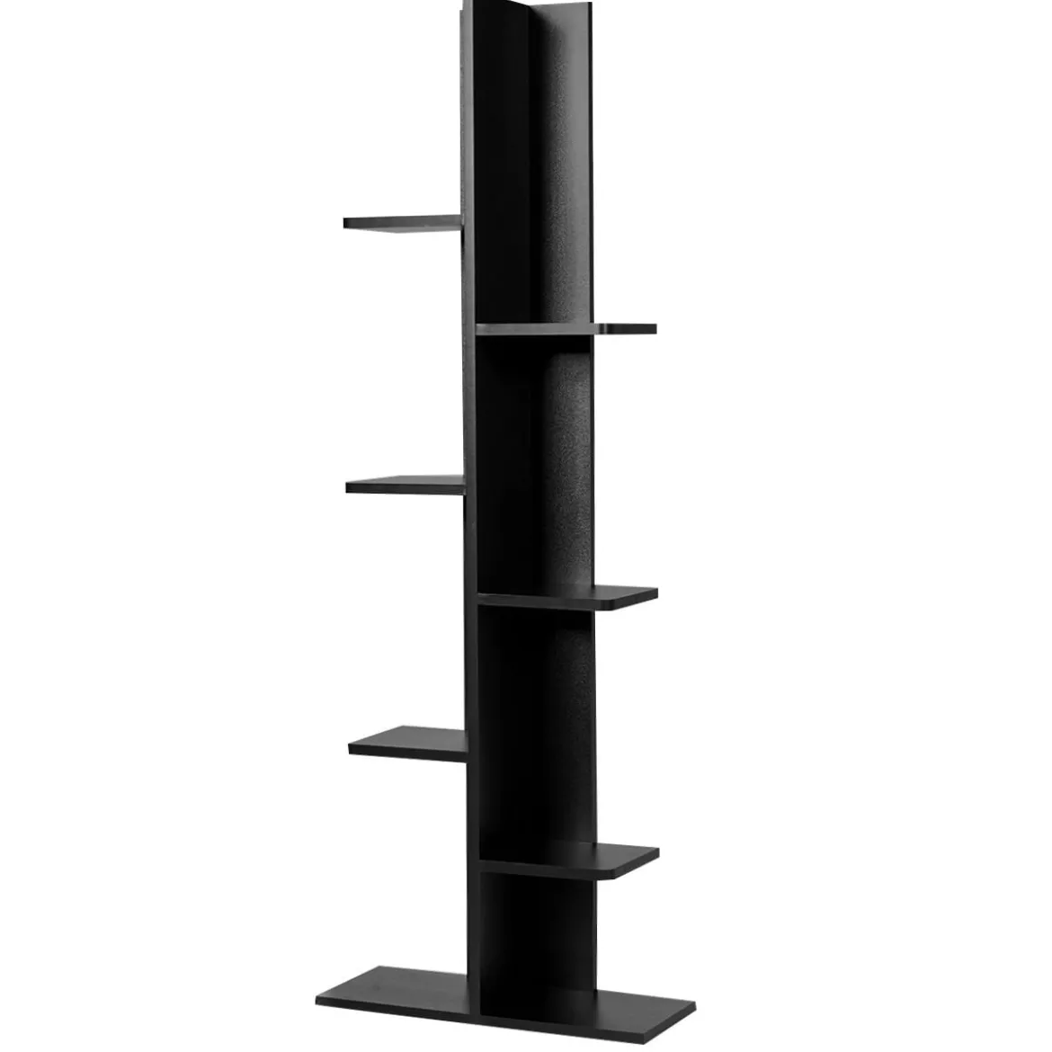 Bücherregal in Baumform mit 8 Ablagen Freistehendes Standregal Büroregal 50 x 20 x 141 cm