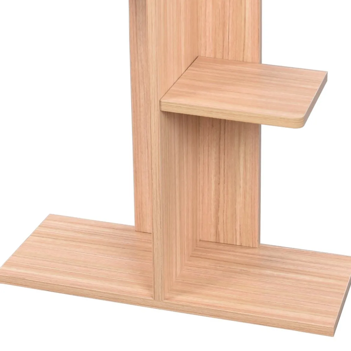 Bücherregal in Baumform mit 8 Ablagen Freistehendes Standregal Büroregal 50 x 20 x 141 cm