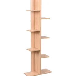 Bücherregal in Baumform mit 8 Ablagen Freistehendes Standregal Büroregal 50 x 20 x 141 cm