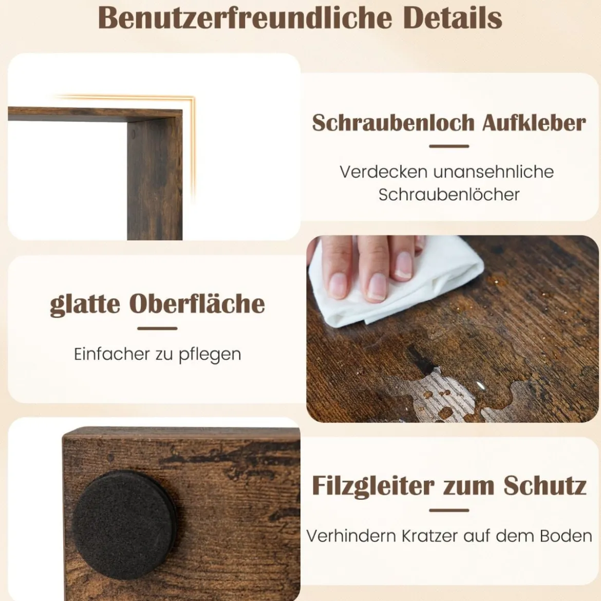 Bücherregal mit 7 Ebenen Raumteiler Regal Geometrisches Standregal Büroregal Ablageregal