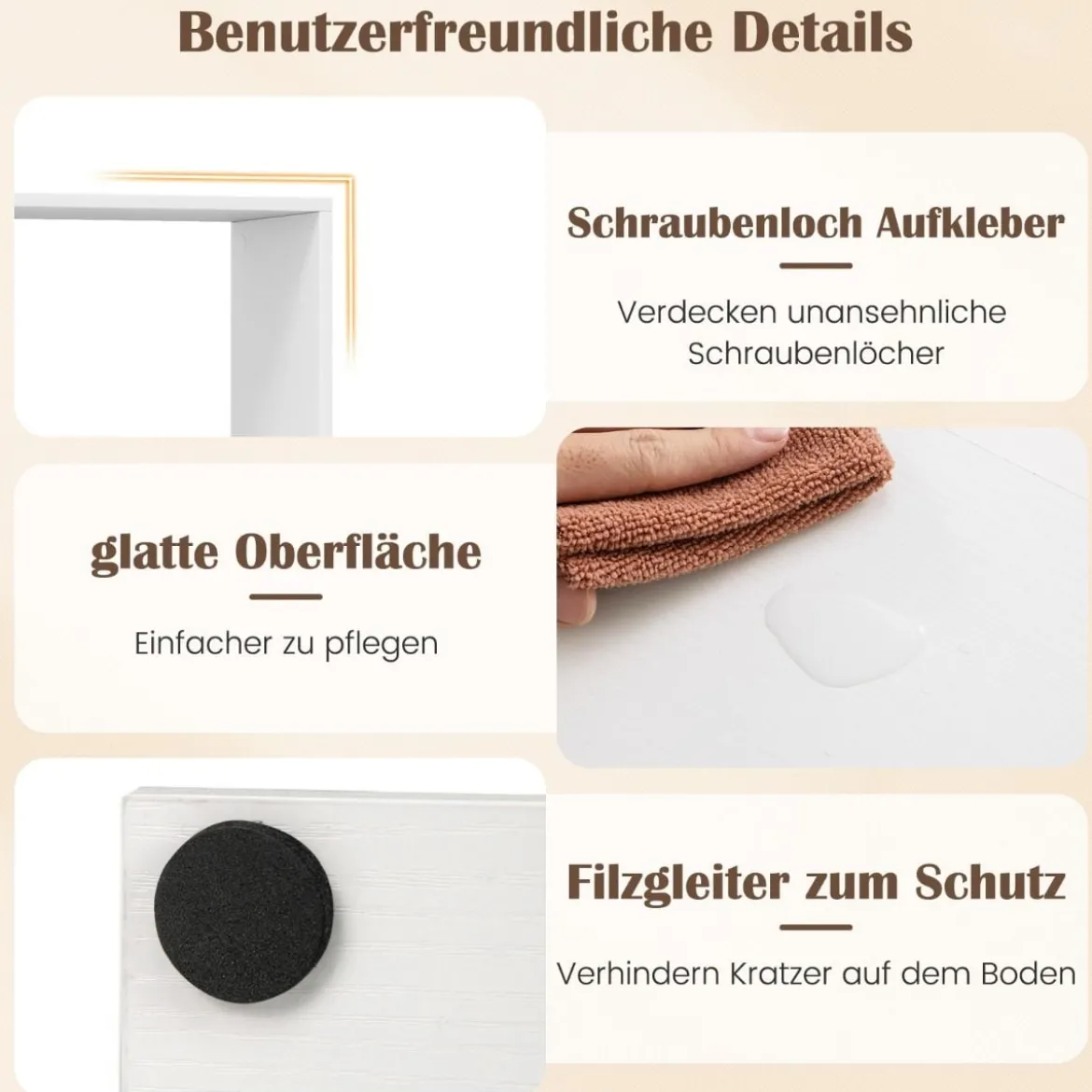 Bücherregal mit 7 Ebenen Raumteiler Regal Geometrisches Standregal Büroregal Ablageregal