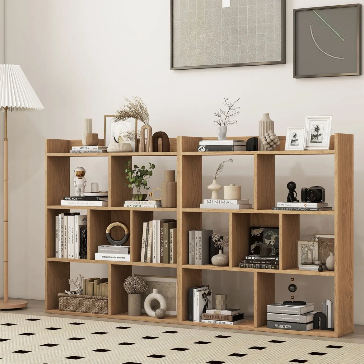 Bücherregal mit 7 Würfeln Standregal Würfelregal Aufbewahrungsregal 80 x 20 x 90 cm