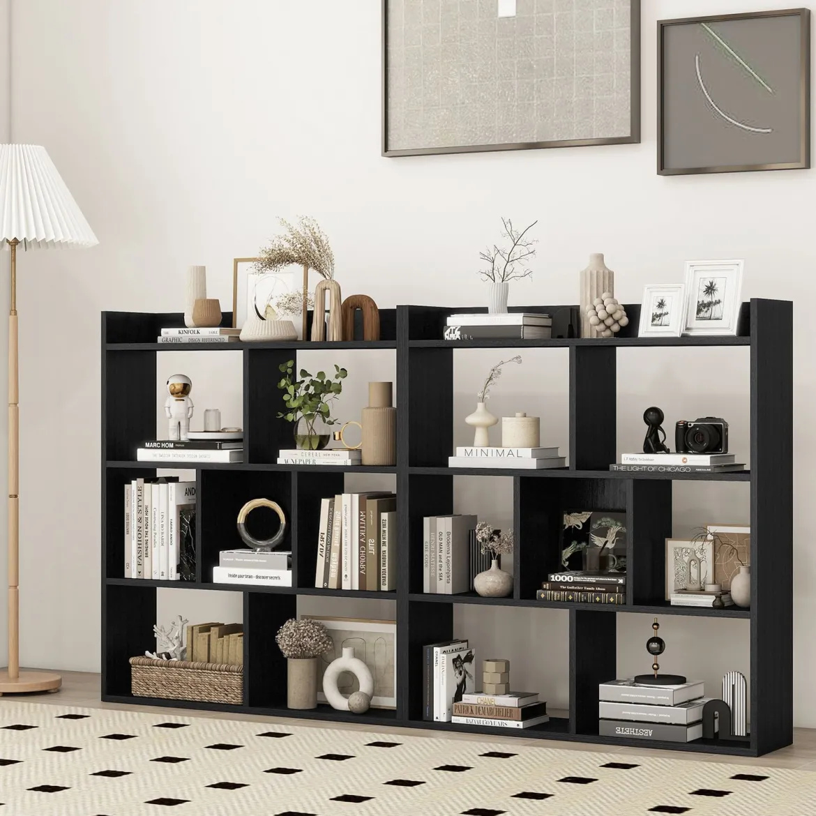 Bücherregal mit 7 Würfeln Standregal Würfelregal Aufbewahrungsregal 80 x 20 x 90 cm