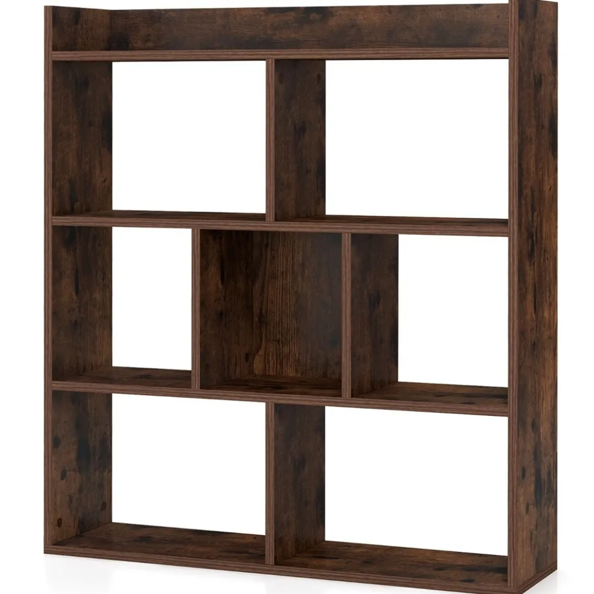 Bücherregal mit 7 Würfeln Standregal Würfelregal Aufbewahrungsregal 80 x 20 x 90 cm