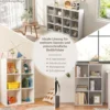 Bücherregal mit 6 Würfeln 4-stufiges Ablageregal mit 2 Kippsicherungen Weiß