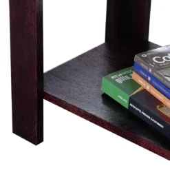 Beistelltisch Couchtisch Wohnzimmertisch Telefontisch Schwarz Holz 60 x 30 x 61 CM