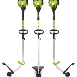 Benzin Rasentrimmer 800 W Freischneider Garten Kantenschneider mit Handgriffe Grün 167 x 21 cm