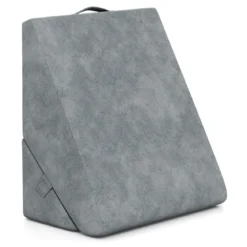 Bettkeil-Kissen einstellbares Rückstellschaum-Neigungskissen Keilkissen 58 x 50,5 x 36 cm Grau
