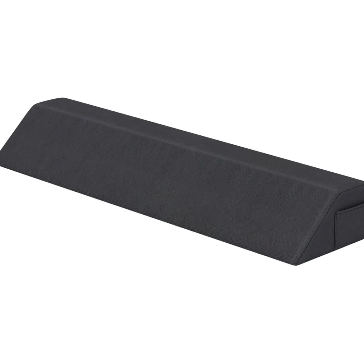 Bett-Lückenfüller Bettkeil mit Seitentasche Keilkissen für das Bett Grau 99 x 25 x 13 cm