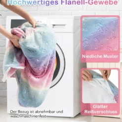 Bällebad für Babys mit Abnehmbarem Bezug im Dunkeln Leuchtendes Rundes Spielbecken