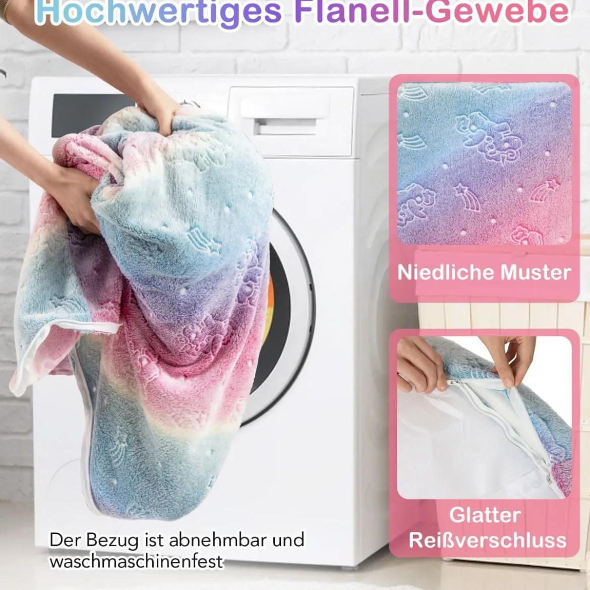 Bällebad für Babys mit Abnehmbarem Bezug im Dunkeln Leuchtendes Rundes Spielbecken