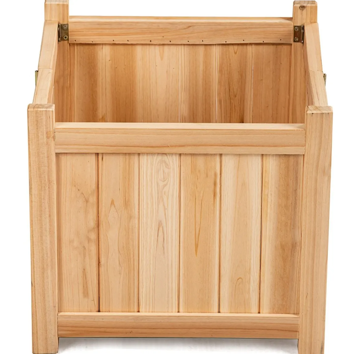 Blumenkasten Hochbeet Holz Blumenbeet Blumentopf klappbar Pflanzkasten Garten Frühbeet 38x38x35cm