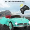 BMW Kinder Elektroauto mit Fernsteuerung & Scheinwerfern & Musik & Hupe Elektrofahrzeug Grün