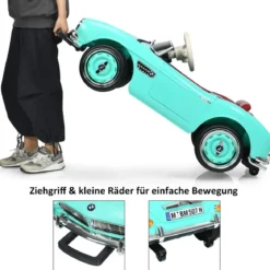 BMW Kinder Elektroauto mit Fernsteuerung & Scheinwerfern & Musik & Hupe Elektrofahrzeug Grün