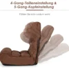 Boden-Klappstuhl 4-Fach Verstellbares Gaming-Bodensofa mitRückenlehne Kaffee