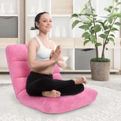 Bodenstuhl Faltbares Lazy Sofa Faul Tatami Bodenkissen Schwarz Grau Kaffeebraun Rosa Blau Lila