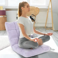Bodenstuhl Faltbares Lazy Sofa Faul Tatami Bodenkissen Schwarz Grau Kaffeebraun Rosa Blau Lila