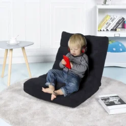 Bodenstuhl Faltbares Lazy Sofa Faul Tatami Bodenkissen Schwarz Grau Kaffeebraun Rosa Blau Lila