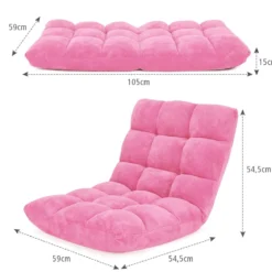 Bodenstuhl Faltbares Lazy Sofa Faul Tatami Bodenkissen Schwarz Grau Kaffeebraun Rosa Blau Lila