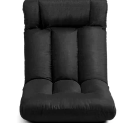 Bodenstuhl Tatami Schlafsessel Bodensessel Relaxsessel Sofastuhl Liegenfunktion Schwarz