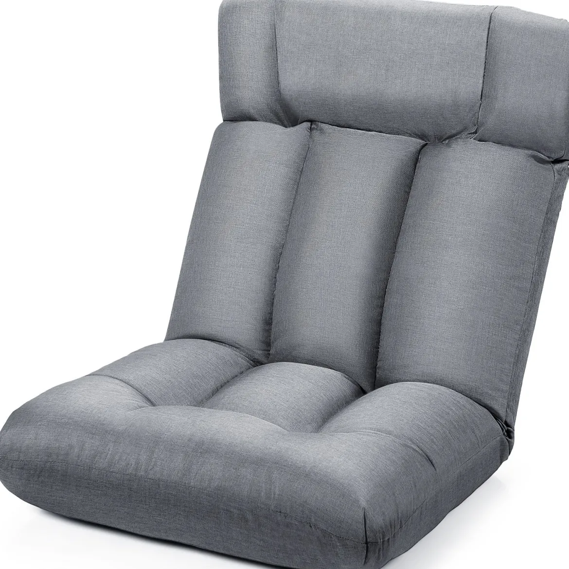 Bodenstuhl Tatami Schlafsessel Bodensessel Relaxsessel Sofastuhl Liegenfunktion Grau