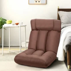 Bodenstuhl Tatami Schlafsessel Bodensessel Relaxsessel Sofastuhl Liegenfunktion Braun