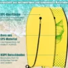 Bodyboard leichtgewichtig Schwimmbrett mit EPS-Kern & XPE Oberfläche für Kinder & Erwachsene 106cm Gelb
