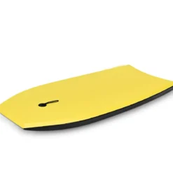Bodyboard leichtgewichtig Schwimmbrett mit EPS-Kern & XPE Oberfläche für Kinder & Erwachsene 106cm Gelb
