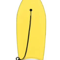 Bodyboard leichtgewichtig Schwimmbrett mit EPS-Kern & XPE Oberfläche für Kinder & Erwachsene 106cm Gelb