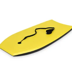 Bodyboard leichtgewichtig Schwimmbrett mit EPS-Kern & XPE Oberfläche für Kinder & Erwachsene 106cm Gelb