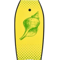 Bodyboard leichtgewichtig Schwimmbrett mit EPS-Kern & XPE Oberfläche für Kinder & Erwachsene 106cm Gelb