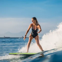 Bodyboard leichtgewichtig Schwimmbrett mit EPS-Kern & XPE Oberfläche für den Strand für Kinder & Erwachsene 106cm Grün