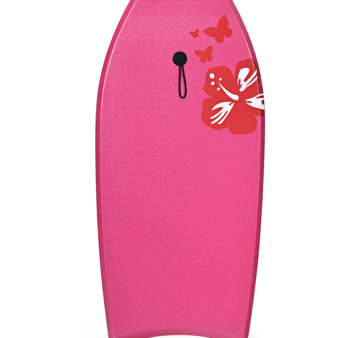 Bodyboard leichtgewichtig Schwimmbrett mit EPS-Kern & XPE Oberfläche für den Strand für Kinder & Erwachsene 94cm/106cm Rosa