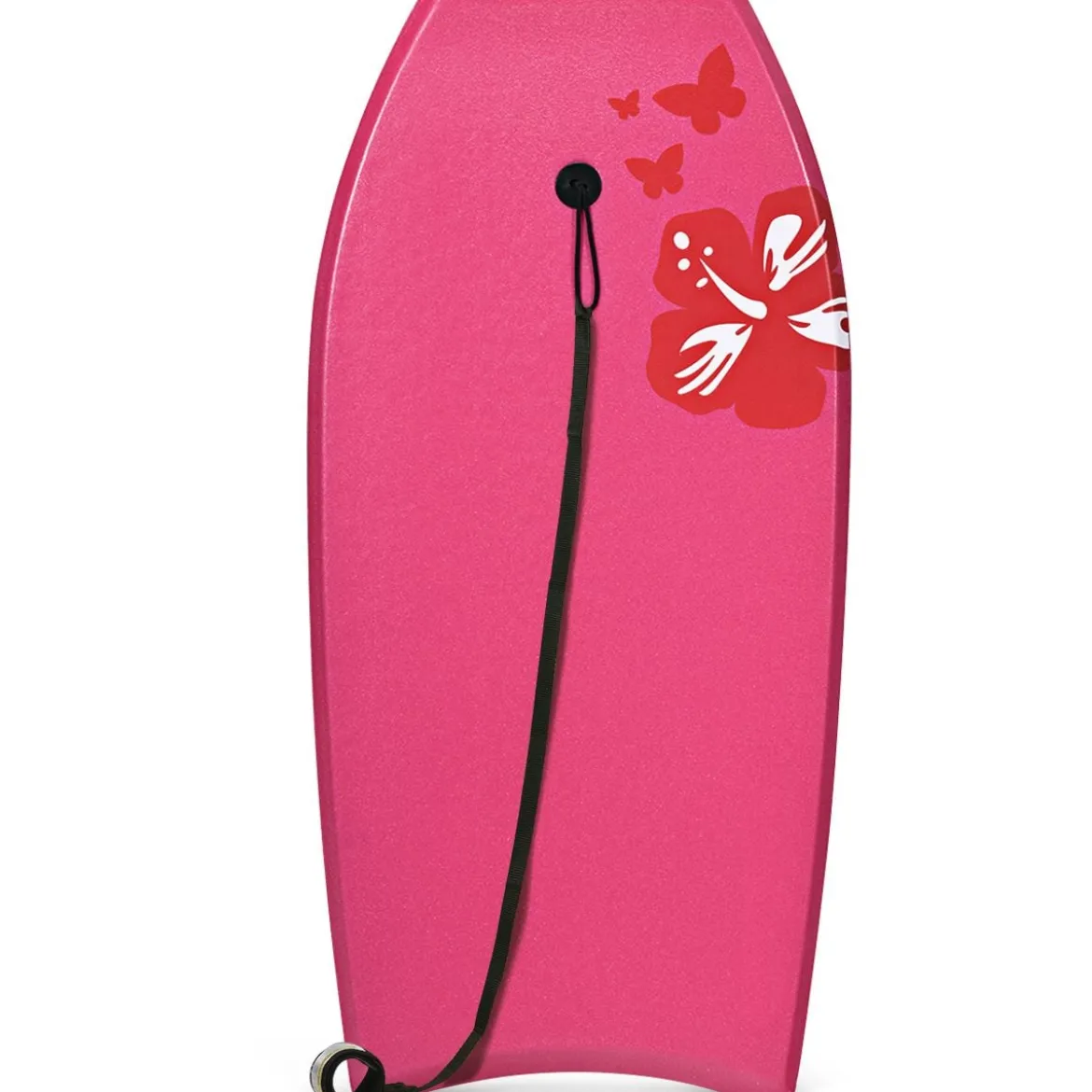 Bodyboard leichtgewichtig Schwimmbrett mit EPS-Kern & XPE Oberfläche für den Strand für Kinder & Erwachsene 94cm/106cm Rosa