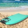 Bodyboard Schwimmbrett Schwimmboard Surfbrett Kinder 83 x 47 x 5,5 cm Grün