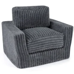 Boneless Einzelsofa aus Cord & Schaumstoff Einzelsessel mit Abnehmbarem Bezug & Rutschfester Unterseite
