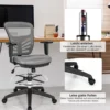 Bürostuhl Drehstuhl mit Rollen Höhenverstellbarer Stuhl mit ußstütze 67 x 67 x 105 - 125,5 cm Schwarz