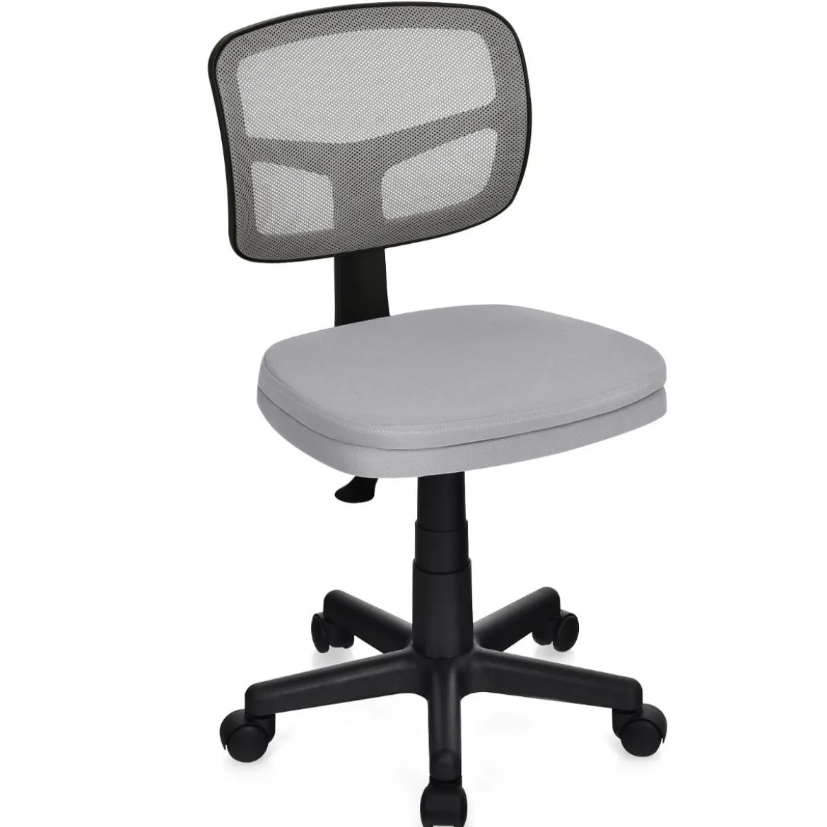 Bürostuhl höhenverstellbarer Computerstuhl 360° drehbar 50 x 50 x 79-91 cm Grau