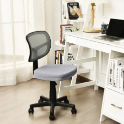 Bürostuhl höhenverstellbarer Computerstuhl 360° drehbar 50 x 50 x 79-91 cm Grau
