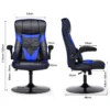 Bürostuhl höhenverstellbar Gaming Stuhl Racing Stuhl Arbeitsstuhl Computerstuhl Blau